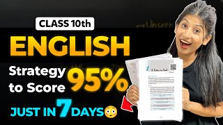 How to complete English in 7 Days🔥Class10  The most unique method✅  Boards 2023 [upl. by Anitselec85]