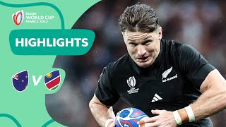 11try All Blacks dominate  New Zealand v Namibia  Rugby World Cup 2023 Highlights [upl. by Ahsehat209]