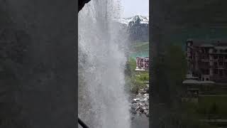 Incredible waterfall overlooking the Giessbach Hotel shorts short shortvideo travel nature [upl. by Lenzi]