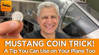 P51 MUSTANG COIN TRICK A Tip You Can Use This on YOUR PLANE Too [upl. by Behah]