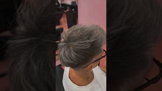 This cool beautiful ash blonde highlight paired with a stunning short haircut looks gorgeous [upl. by Torhert]