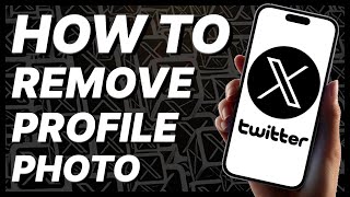 How To Remove Profile Photo On X Twitter  2024 [upl. by Avihs218]