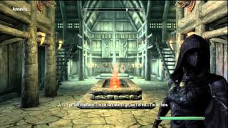 Skyrim Hearthfire DLC  How to start Hearthfire [upl. by Nwahsyar389]