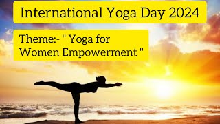 International Yoga Day 2024International Yoga Day 2024 theme International yoga day by letmefly [upl. by Mencher]