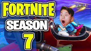 EvanTube Reacts To FORTNITE SEASON 7  New PLANES Battlepass Weapon Skins NEW Map [upl. by Radec693]