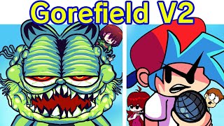 Friday Night Funkin VS Gorefield V2 FULL WEEK  Ending FNF Mod Garfield GameboydCreepypasta [upl. by Cally]