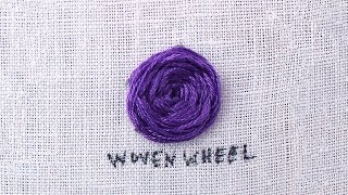 How to do a Woven Wheel Stitch [upl. by Hadrian]