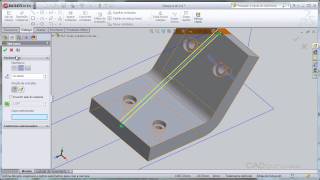 Adicionando Nervuras  Rib  Curso SolidWorks  Aula 67  cadguru [upl. by Rubma]