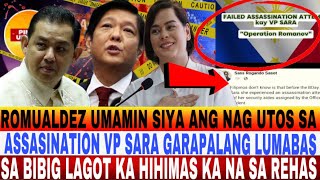 ROMUALDEZ UMAMIN SIYA NAG UTOS ASSASINATION NI VP SARA GARAPALANG LUMABAS SA BIBIG HIMAS REHAS NA [upl. by Eirojam]