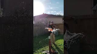 Practice snapping wrist cut martialarts backyardcutting chinesesword [upl. by Merrow]