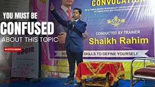 You must be confused 🤔 about this topic ll Motivational speech ll Vision English House Academy [upl. by Adigirb734]