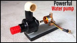 build a powerful water pump ever from 1400kv brushless motorgenius gear [upl. by Lewls]