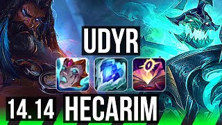 UDYR vs HECARIM JGL  Rank 1 Udyr 1419 73 winrate Legendary  EUNE Challenger  1414 [upl. by Assin]