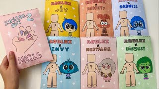 🧡paper diy💛 ROBLOX x INSIDE OUT 2 Blind Bags unboxing  asmr [upl. by Cloots]