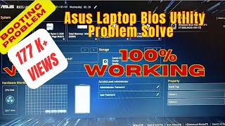 Asus Laptop Bios Utility Problem Solve  EZ mode problem Solve [upl. by Atiuqet]