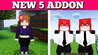 New 5 Addon For Minecraft PE 121  Best Addon For MCPE 121  100 Working  Girlfriend Addon 😝 [upl. by Zippel748]