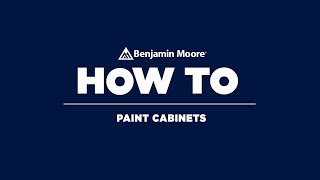 How to Paint Cabinets  Benjamin Moore Advance Paint [upl. by Ahsetan]