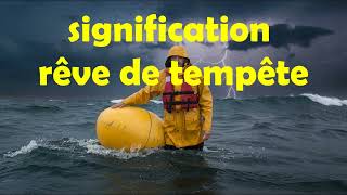 rêve de tempête  que signifie voir une tempête dans un rêve  interprétation  signification [upl. by Ennagem]