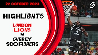 London Lions vs Surrey Scorchers  Game Highlights [upl. by Dorwin332]