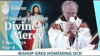 Catholic Mass Today Second Sunday on Easter 7 April 2024 Bishop Greg Homeming Lismore Australia [upl. by Ronym]