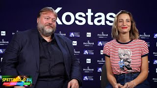 Stefano Fresi e Francesca Inaudi intervista Kostas «Solo la moglie Adriana tiene testa a Kostas» [upl. by Atiker]