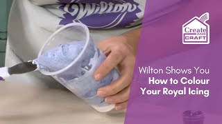 Wilton Shows You How to Colour Royal Icing  Cake Decorating  Create and Craft [upl. by Clemmy]