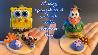 Making spongebob  camp coral 🏕️  with polymer clay 🪸 [upl. by Regni277]