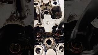 Cylinder head valve caps removing 😲🙄 mechanic shorts [upl. by Llimaj]