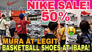 NIKE OUTLET SALE BASKETBALL SHOES at IBAPA up to 50 BAGSAK PRESYO NIKE RIVERBANKS MARIKINA [upl. by Hoffarth]