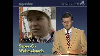 2x deutsches Gold bei der Alpinen SkiWM 1993 [upl. by Annauqal]