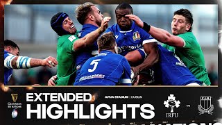 IRISH DOMINATION 🔥  EXTENDED HIGHLIGHTS  IRELAND V ITALY  2024 GUINNESS MENS SIX NATIONS RUGBY [upl. by Ocirederf998]