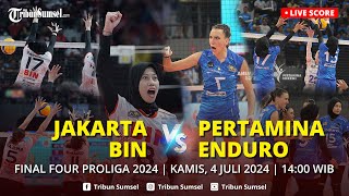 🔴LIVE SCORE  JAKARTA BIN VS JAKARTA PERTAMINA ENDURO  FINAL FOUR PROLIGA 2024 [upl. by Roper492]