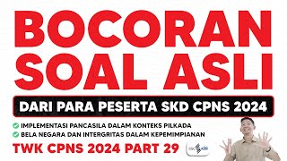 BOCORAN SOAL ASLI CPNS 2024 [upl. by Novit739]