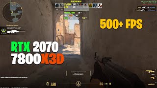 7800X3D amp RTX 2070  Counter Strike 2 [upl. by Atoked]