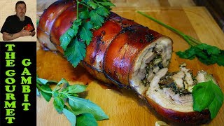 Homemade Porchetta  Mediterranean Cuisine [upl. by Htir]