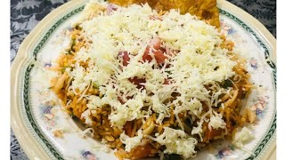 Mexican rice  salsa  easy recipe  one pot meal [upl. by Rosenkranz]