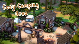 Cozy Campsite  The Sims 4 Speed Build [upl. by Ciapas]