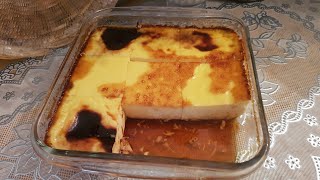 Flan aux œufs raw3a et facile à faire avec juste du lait du sucre de la vanille et des œufs [upl. by Ahsela492]