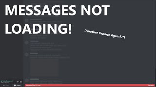 Discord Messages Not Loading API Outage [upl. by Adihaj201]