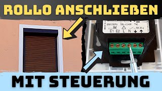 Rollladensteuerung anschließen amp Rollo verkabeln Homepilot amp Rademacher [upl. by Enirroc506]