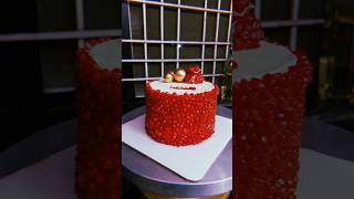 Red velvet cake design ❤‍🩹 cake ricepapercake youtube ytshorts redvelevet cakedesign [upl. by Inoek]