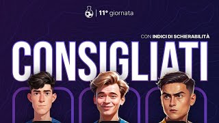 🧑‍🏫👨‍🔬 Consigliati undicesima giornata serie A 20242025 grazie agli amici di Fantalab fantacalcio [upl. by Presley373]