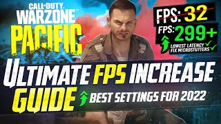 🔧 COD WARZONE PACIFIC Dramatically increase performance  FPS with any setup BEST SETTINGS 🖱️🎮✔️ [upl. by Hutner186]