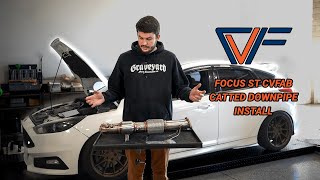 How to install Focus ST Downpipe CVFab catted downpipe [upl. by Alair]