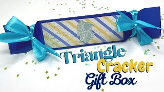 Triangle Cracker Gift box  Gift Wrapping Ideas [upl. by Min]