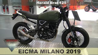 2020 Herald Brat 125 Walkaround EICMA 2019 Fiera Milano Rho [upl. by Allain306]