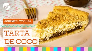 CÓMO hacer la MEJOR TARTA de COCO y DULCE de LECHE  Receta rápida fácil y rica [upl. by Robenia]