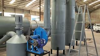 Continuous charcoal production plant carbonization line [upl. by Yxel]