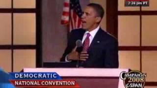 CSPAN Sen Barack Obamas Full Speech to the DNC [upl. by Inerney]