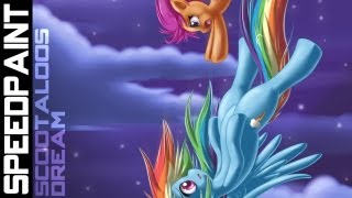 Speedpaint MLP  Scootaloos Dream [upl. by Gaivn456]